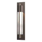 Hubbardton Forge 2012 Coastal Dark Smoke Clear Glass (ZM) Axis Large Outdoor Sconce