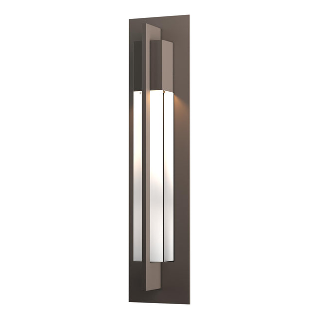 Hubbardton Forge 2012 Coastal Dark Smoke Clear Glass (ZM) Axis Large Outdoor Sconce