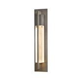 Hubbardton Forge 2012 Coastal Dark Smoke Clear Glass (ZM) Axis Large Outdoor Sconce