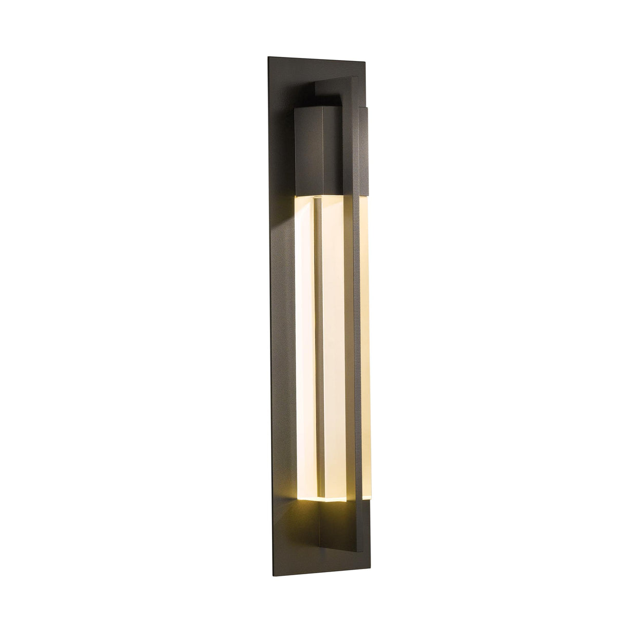 Hubbardton Forge 2012 Coastal Dark Smoke Clear Glass (ZM) Axis Large Outdoor Sconce