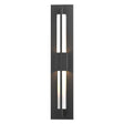 Hubbardton Forge 2014 Coastal Black Clear Glass (ZM) Double Axis Small LED Outdoor Sconce