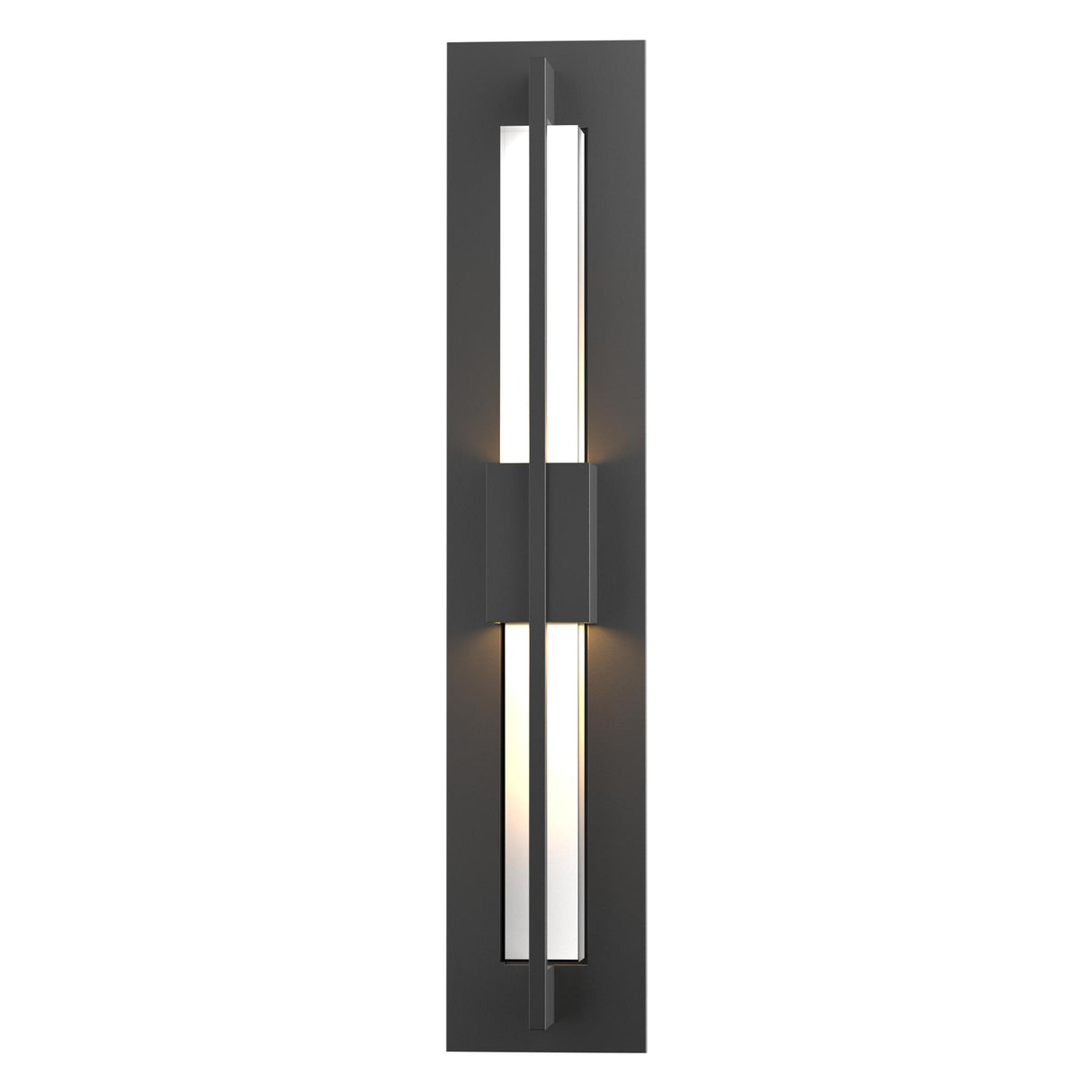 Hubbardton Forge 2014 Coastal Black Clear Glass (ZM) Double Axis Small LED Outdoor Sconce