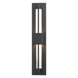 Hubbardton Forge 2014 Coastal Black Clear Glass (ZM) Double Axis Small LED Outdoor Sconce