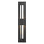 Hubbardton Forge 2014 Coastal Black Clear Glass (ZM) Double Axis Small LED Outdoor Sconce