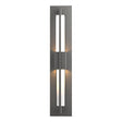 Hubbardton Forge 2014 Coastal Natural Iron Clear Glass (ZM) Double Axis Small LED Outdoor Sconce