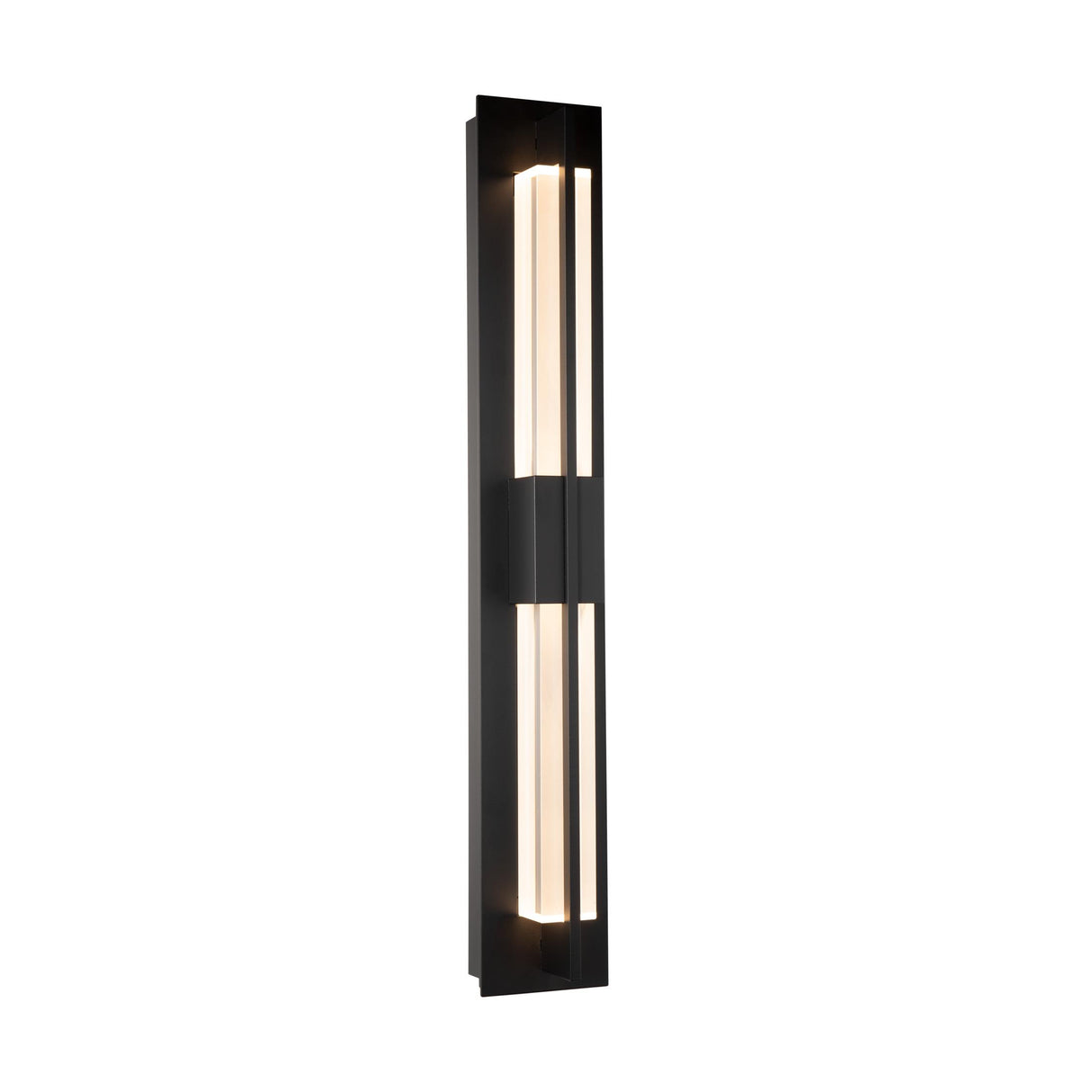 Hubbardton Forge 2014 Coastal Black Clear Glass (ZM) Double Axis LED Outdoor Sconce