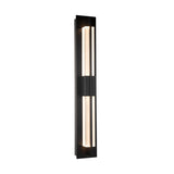 Hubbardton Forge 2014 Coastal Black Clear Glass (ZM) Double Axis LED Outdoor Sconce