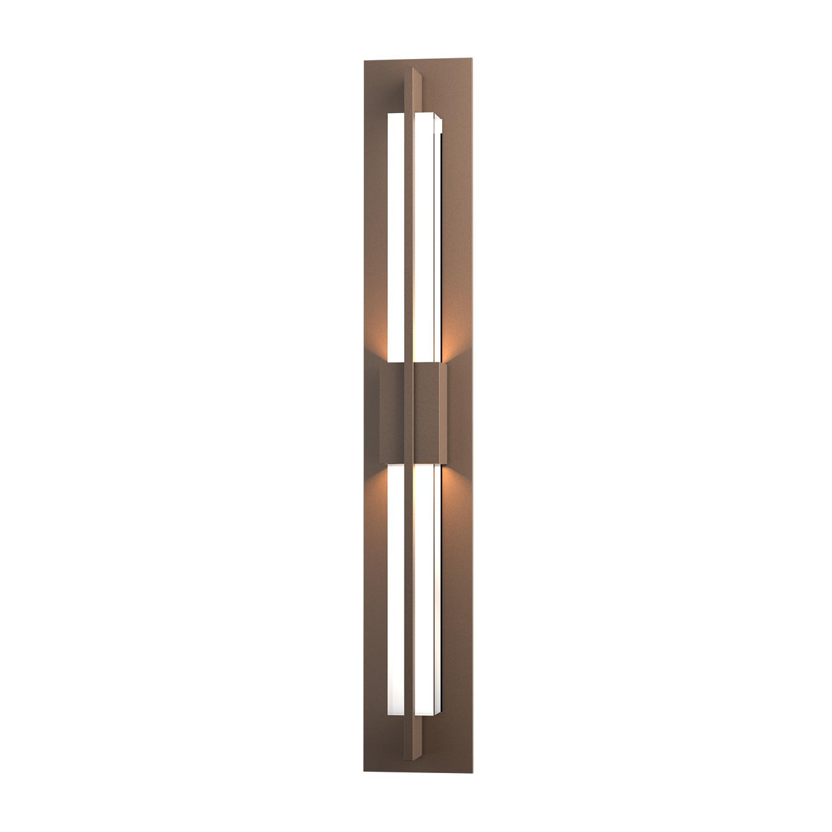 Hubbardton Forge 2014 Coastal Bronze Clear Glass (ZM) Double Axis LED Outdoor Sconce