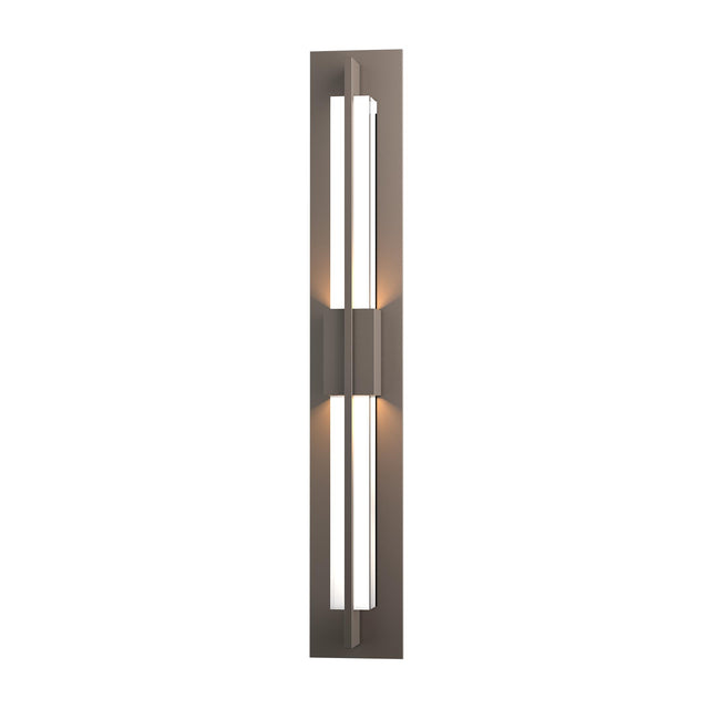 Hubbardton Forge 2014 Coastal Dark Smoke Clear Glass (ZM) Double Axis LED Outdoor Sconce