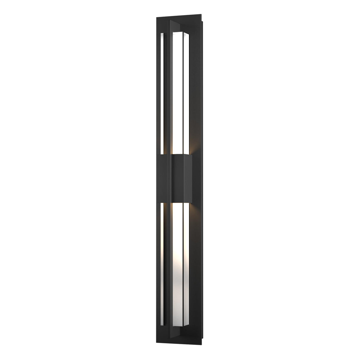 Hubbardton Forge 2014 Coastal Black Clear Glass (ZM) Double Axis Large LED Outdoor Sconce