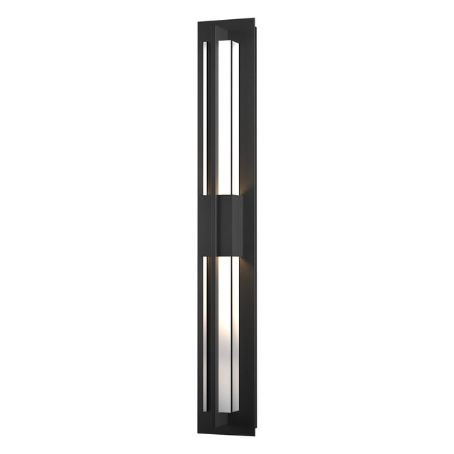 Hubbardton Forge 2014 Coastal Black Clear Glass (ZM) Double Axis Large LED Outdoor Sconce