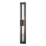 Hubbardton Forge 2014 Coastal Natural Iron Clear Glass (ZM) Double Axis Large LED Outdoor Sconce
