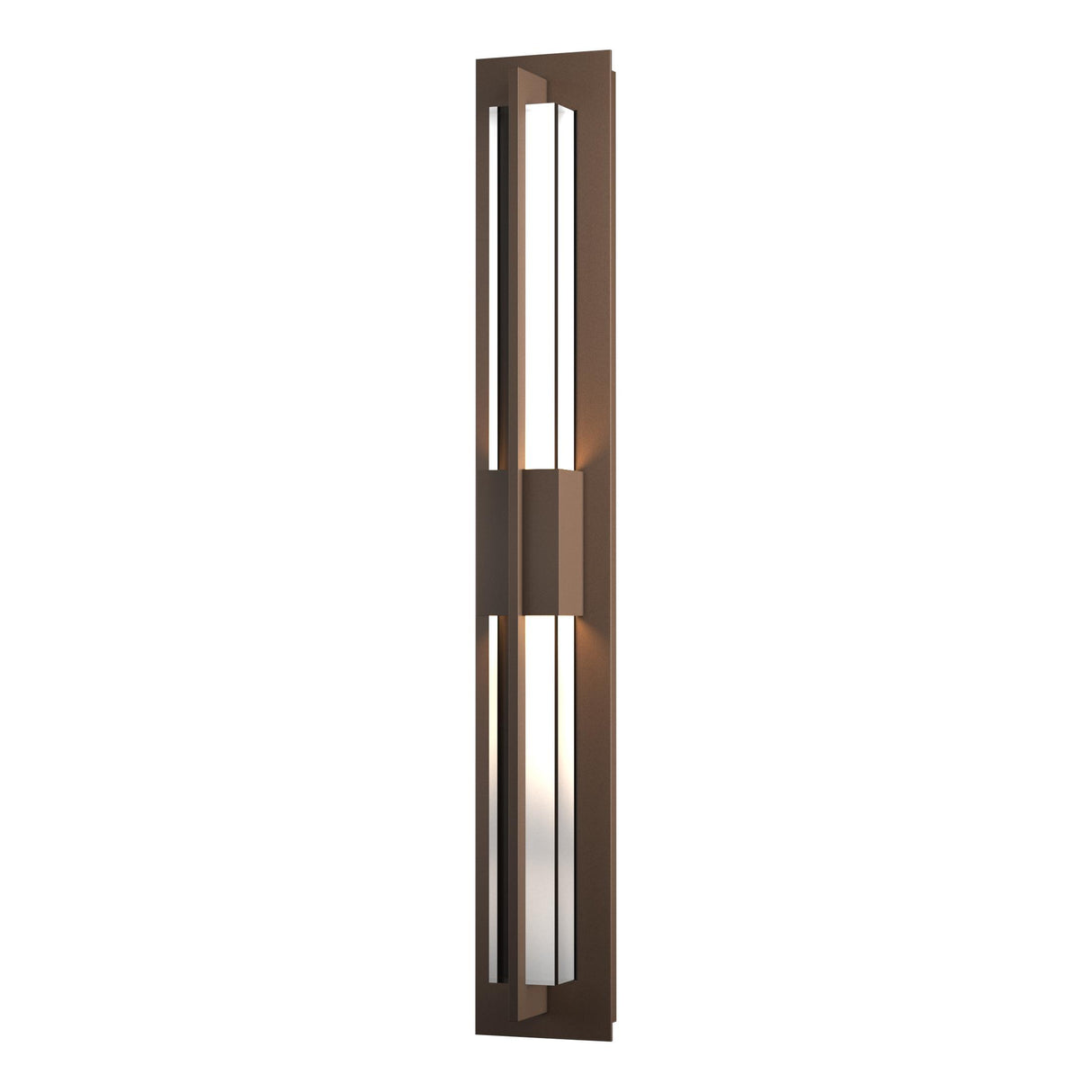 Hubbardton Forge 2014 Coastal Bronze Clear Glass (ZM) Double Axis Large LED Outdoor Sconce