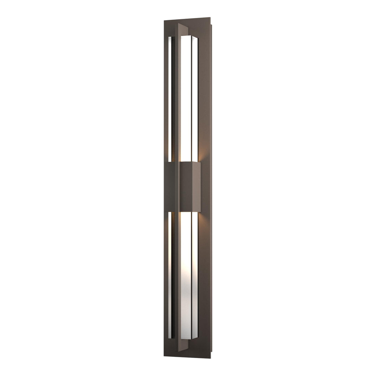 Hubbardton Forge 2014 Coastal Dark Smoke Clear Glass (ZM) Double Axis Large LED Outdoor Sconce