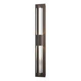 Hubbardton Forge 2014 Coastal Dark Smoke Clear Glass (ZM) Double Axis Large LED Outdoor Sconce