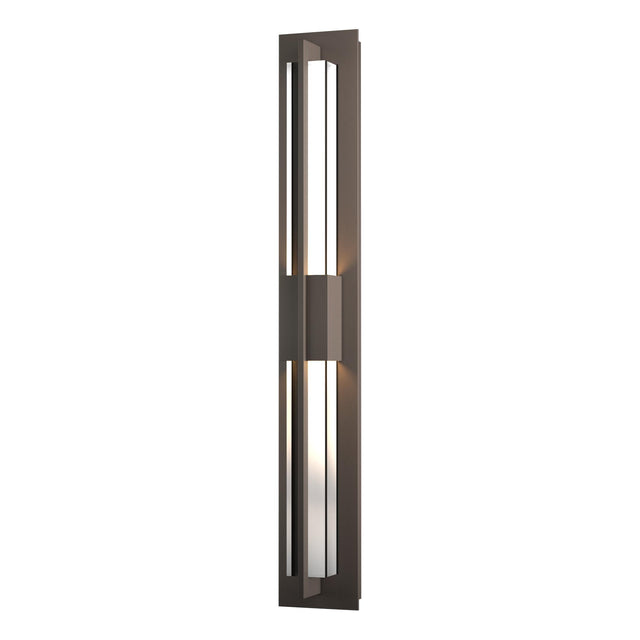 Hubbardton Forge 2014 Coastal Dark Smoke Clear Glass (ZM) Double Axis Large LED Outdoor Sconce