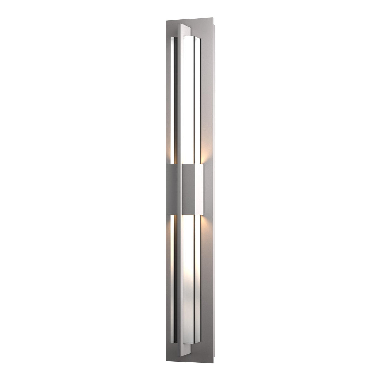 Hubbardton Forge 2014 Coastal Burnished Steel Clear Glass (ZM) Double Axis Large LED Outdoor Sconce