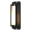 Hubbardton Forge 2013 Coastal Black Clear Glass (ZM) Fuse Outdoor Sconce