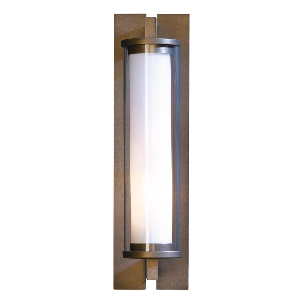 Hubbardton Forge 2013 Coastal Bronze Clear Glass (ZM) Fuse Outdoor Sconce