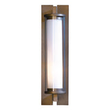Hubbardton Forge 2013 Coastal Bronze Clear Glass (ZM) Fuse Outdoor Sconce