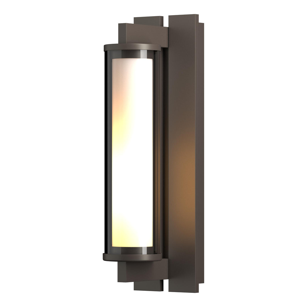 Hubbardton Forge 2013 Coastal Dark Smoke Clear Glass (ZM) Fuse Outdoor Sconce