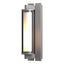 Hubbardton Forge 2013 Coastal Burnished Steel Clear Glass (ZM) Fuse Outdoor Sconce