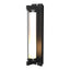Hubbardton Forge 2013 Coastal Black Clear Glass (ZM) Fuse Large Outdoor Sconce