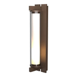 Hubbardton Forge 2013 Coastal Bronze Clear Glass (ZM) Fuse Large Outdoor Sconce