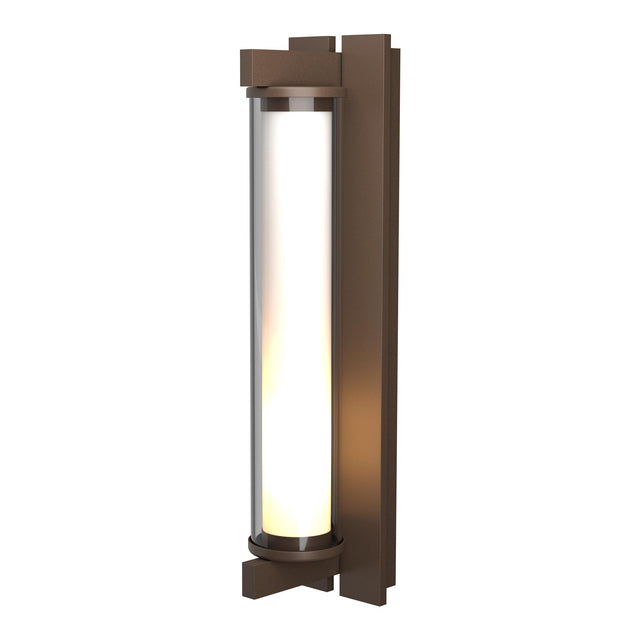 Hubbardton Forge 2013 Coastal Bronze Clear Glass (ZM) Fuse Large Outdoor Sconce