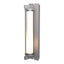 Hubbardton Forge 2013 Coastal Burnished Steel Clear Glass (ZM) Fuse Large Outdoor Sconce