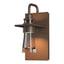 Hubbardton Forge 2012 Coastal Bronze Clear Glass (ZM) Erlenmeyer Small Outdoor Sconce