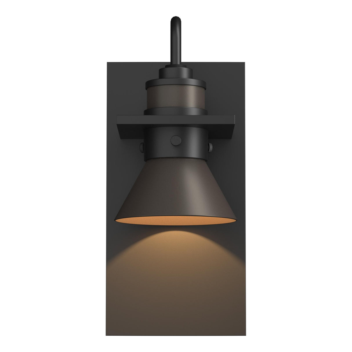Hubbardton Forge 2019 Coastal Black Coastal Dark Smoke Erlenmeyer Dark Sky Friendly Outdoor Sconce
