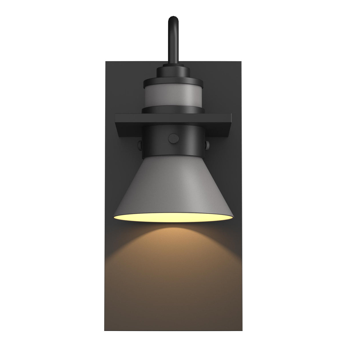 Hubbardton Forge 2019 Coastal Black Coastal Burnished Steel Erlenmeyer Dark Sky Friendly Outdoor Sconce