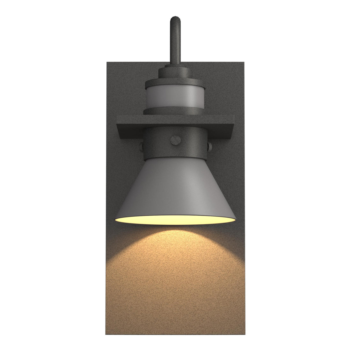 Hubbardton Forge 2019 Coastal Natural Iron Coastal Burnished Steel Erlenmeyer Dark Sky Friendly Outdoor Sconce