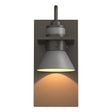 Hubbardton Forge 2019 Coastal Dark Smoke Coastal Burnished Steel Erlenmeyer Dark Sky Friendly Outdoor Sconce