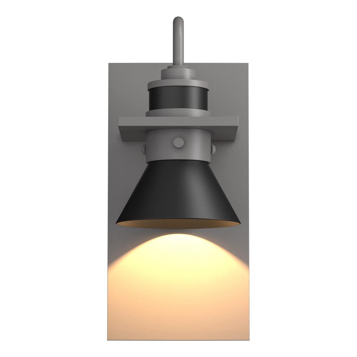 Hubbardton Forge 2019 Coastal Burnished Steel Coastal Black Erlenmeyer Dark Sky Friendly Outdoor Sconce