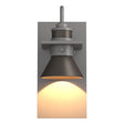 Hubbardton Forge 2019 Coastal Burnished Steel Coastal Dark Smoke Erlenmeyer Dark Sky Friendly Outdoor Sconce