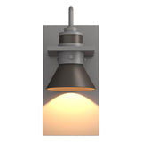 Hubbardton Forge 2019 Coastal Burnished Steel Coastal Dark Smoke Erlenmeyer Dark Sky Friendly Outdoor Sconce