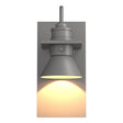 Hubbardton Forge 2019 Coastal Burnished Steel Coastal Burnished Steel Erlenmeyer Dark Sky Friendly Outdoor Sconce