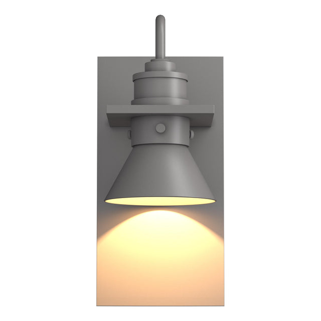 Hubbardton Forge 2019 Coastal Burnished Steel Coastal Burnished Steel Erlenmeyer Dark Sky Friendly Outdoor Sconce