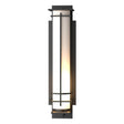 Hubbardton Forge 2009 Coastal Black Opal Glass (GG) After Hours Large Outdoor Sconce