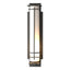 Hubbardton Forge 2009 Coastal Natural Iron Opal Glass (GG) After Hours Large Outdoor Sconce