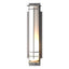 Hubbardton Forge 2009 Coastal Burnished Steel Opal Glass (GG) After Hours Large Outdoor Sconce