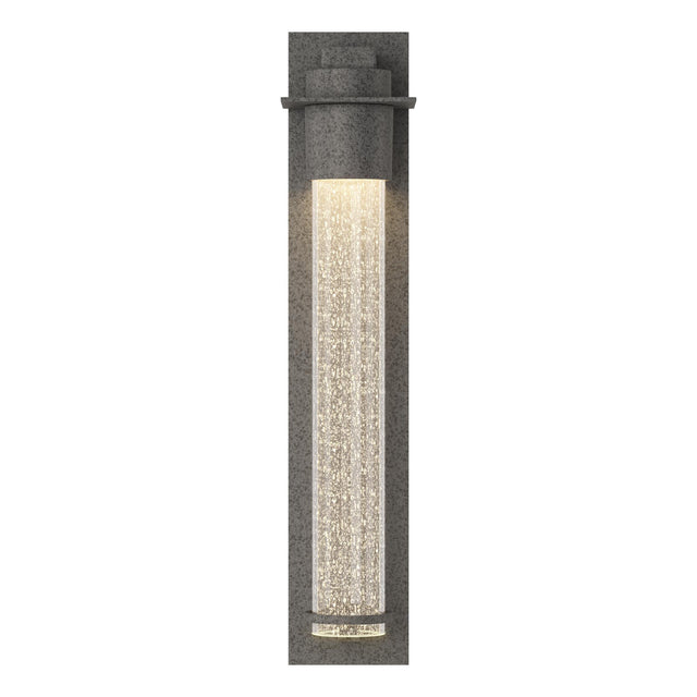 Hubbardton Forge 2009 Coastal Natural Iron Seeded Clear Glass (II) Airis Medium Dark Sky Friendly Outdoor Sconce