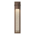Hubbardton Forge 2009 Coastal Bronze Seeded Clear Glass (II) Airis Medium Dark Sky Friendly Outdoor Sconce
