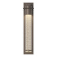 Hubbardton Forge 2009 Coastal Dark Smoke Seeded Clear Glass (II) Airis Medium Dark Sky Friendly Outdoor Sconce