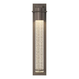 Hubbardton Forge 2009 Coastal Dark Smoke Seeded Clear Glass (II) Airis Medium Dark Sky Friendly Outdoor Sconce