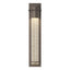 Hubbardton Forge 2009 Coastal Dark Smoke Seeded Clear Glass (II) Airis Medium Dark Sky Friendly Outdoor Sconce