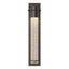 Hubbardton Forge 2009 Coastal Oil Rubbed Bronze Seeded Clear Glass (II) Airis Medium Dark Sky Friendly Outdoor Sconce
