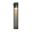 Hubbardton Forge 2010 Coastal Dark Smoke Seeded Clear Glass (II) Airis Large Dark Sky Friendly Outdoor Sconce